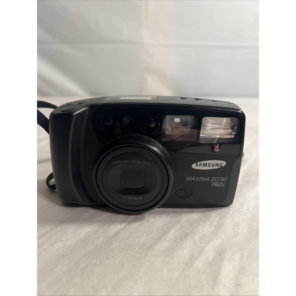 Samsung Maxima Zoom 760i 35mm Point & Shoot Film Camera, AF, Flash, W/ Bag
